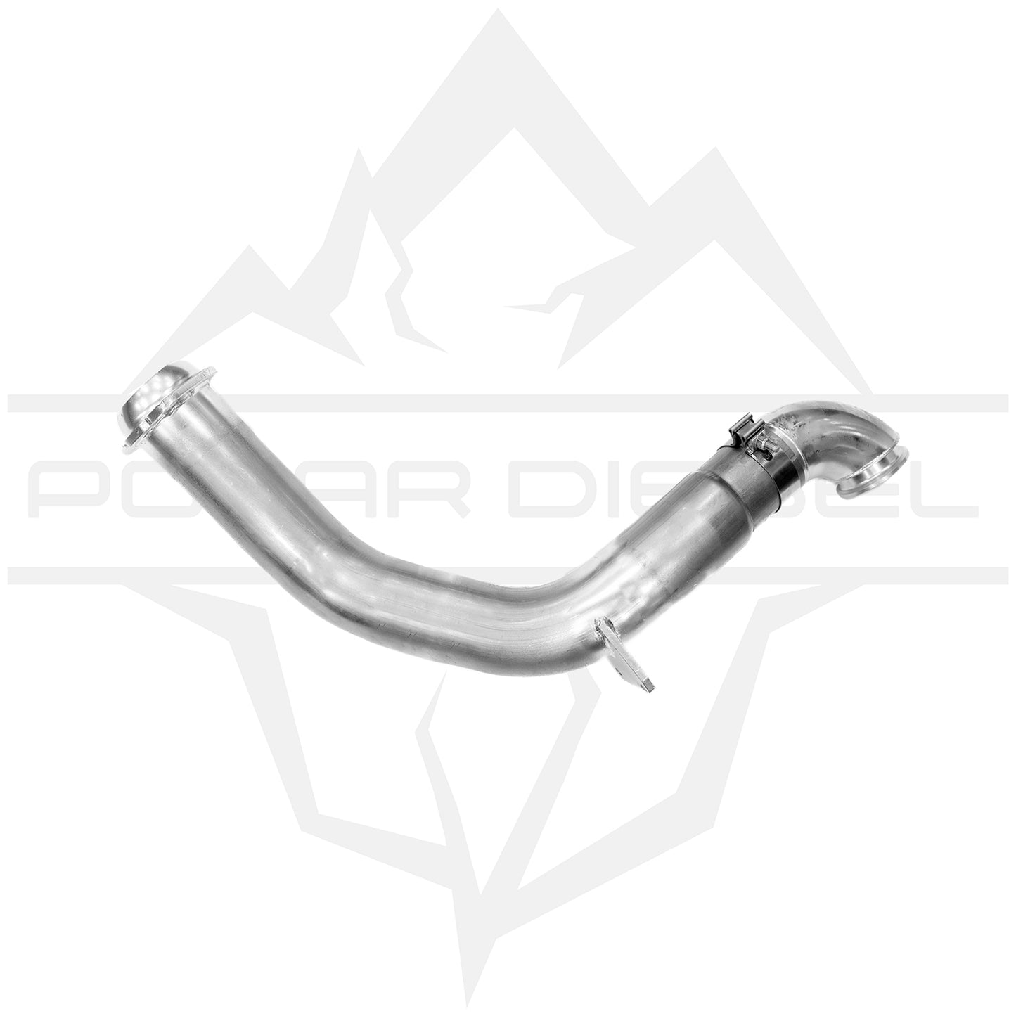 2023-2024 Ford Powerstroke 6.7L 5” Polished Downpipe Back Exhaust & Downpipe Package