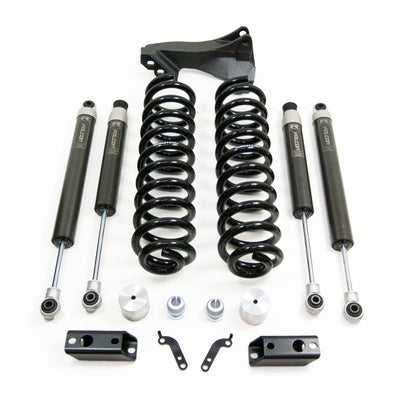 2020-2022 Ford F250/F350/F450 Diesel  4WD 2.5'' Coil Spring Front Lift Kit with Falcon 1.1 Monotube Front and Rear Shocks and Front Track Bar Bracket