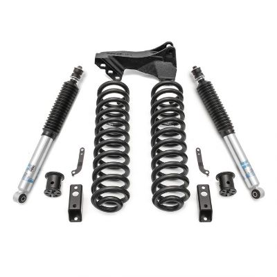 2017-2019 Ford F250/F350 Diesel  4WD 2.5'' Coil Spring Front Lift Kit with Bilstein Front Shocks and Front Track Bar Bracket