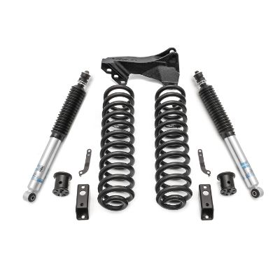 2011-2016 Ford F250/F350 Diesel  4WD 2.5'' Coil Spring Front Lift Kit with Bilstein Front Shocks and Front Track Bar Bracket