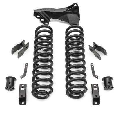 2011-2019 Ford F250/F350 Diesel  4WD 2.5'' Coil Spring Front Lift Kit with Front Shock Extensions and Front Track Bar Bracket