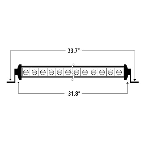 31.5" Single Row Curved LED Light Bar - SRX31.5 10-10019